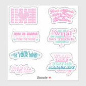 肯定前向き鏡トレンディーパック シール (シート)