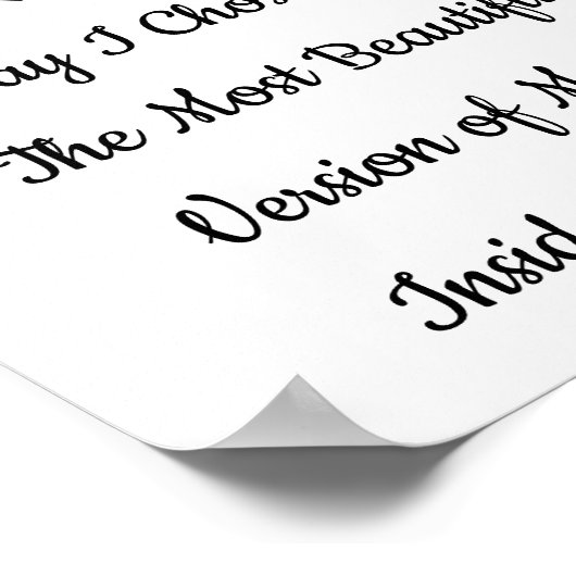 肯定前向き ポスター (角)