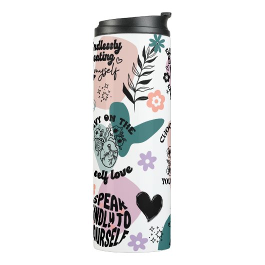 肯定前向き、自己愛引用文 タンブラー (回転左)