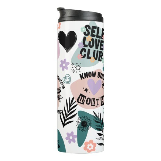 肯定前向き、自己愛引用文 タンブラー (回転右)