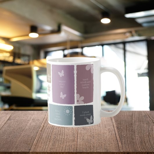 肯定及びスクラップブックを持つボホ先生ギフト コーヒーマグカップ