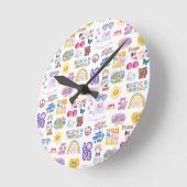 肯定壁時計 ラウンド壁時計 (傾斜)