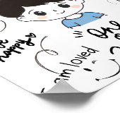 肯定子パーソナライズされたどもポスター ポスター (角)