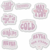 肯定感動的やる気を起こさせる引用文 シール (正面)