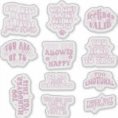 肯定感動的やる気を起こさせる引用文 シール (正面)