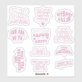 肯定感動的やる気を起こさせる引用文 シール