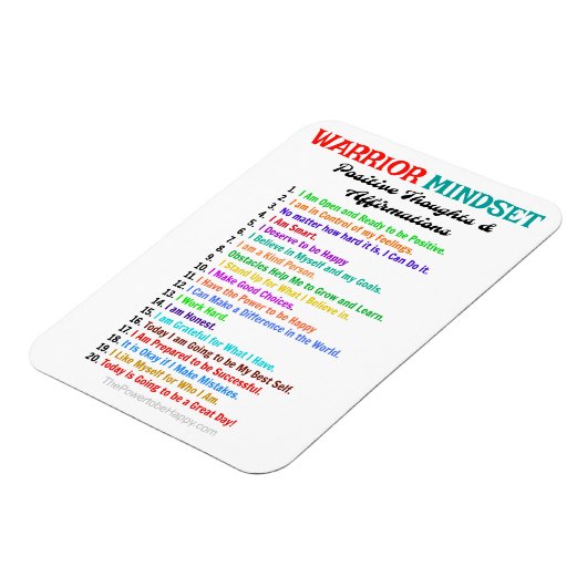 肯定戦士マインドセット磁石 マグネット (左側)