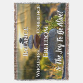 肯定投げ毛布 スローブランケット (正面縦)