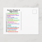 肯定書はがきに満足する力 ポストカード (裏面)