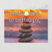 肯定書はがきに満足する力 ポストカード (正面)