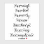 肯定書 シール (シート)