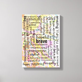 肯定校章の言葉 キャンバスプリント