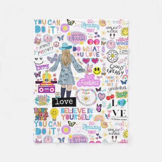 肯定毛布 フリースブランケット (正面)