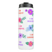 肯定独自の引用文鮮やかフローラ タンブラー (正面)
