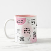 肯定的なカップ,主張マグカップ ツートーンマグカップ (左)