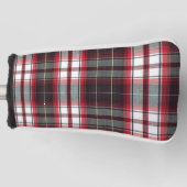 肯定的に格子縞の運搬人カバー ゴルフヘッドカバー (正面)