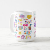 肯定自己愛マグカップ コーヒーマグカップ (正面左)