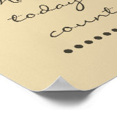 肯定芸術！前向き奨励壁 ポスター (角)