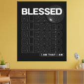 肯定賛美タイポグラフィ キャンバスプリント (インサイチュ (リビング))