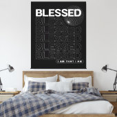 肯定賛美タイポグラフィ キャンバスプリント (インサイチュ (寝室))