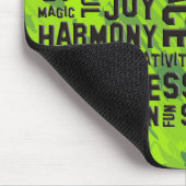 肯定黒 |緑 マウスパッド (コーナー)