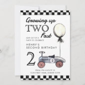 育ち上がり高速招待状海軍と赤 招待状 (正面)