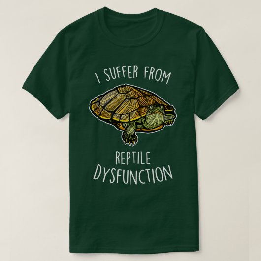 育ったスライダータートル爬虫類機能不全 Tシャツ (デザイン正面)