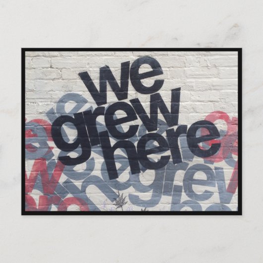 育った ポストカード (正面)