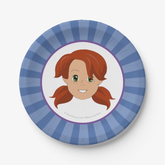 育つことと大修道院およびサムのパーティーのプレート(大修道院) ペーパープレート (正面)