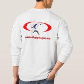 育つことは任意-長くです Tシャツ (裏面)