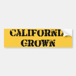 育つカリフォルニア バンパーステッカー