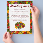 育てて自分で使う、カスタマイズ可能 チラシ (手)