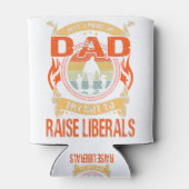 育てようとしない普通のパパ自由主義の 缶クーラー (裏面)