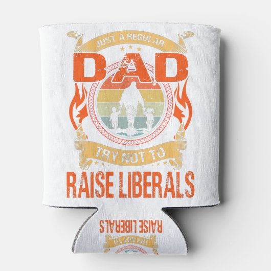 育てようとしない普通のパパ自由主義の 缶クーラー (裏面)