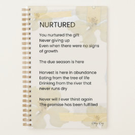 育てられた高揚勇気付けられる詩 プランナー手帳