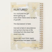 育てられた高揚勇気付けられる詩 プランナー手帳 (裏面)