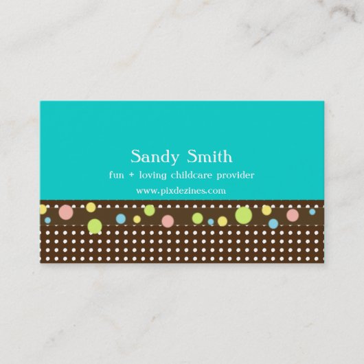 育スタイリッシュ児名刺 名刺 (正面)