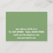 育児かベビーシッターをする名刺 名刺 (裏面)