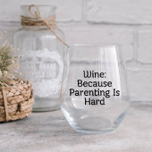 育児が懸命 ステムなしワイングラス