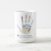 育児の提供者のマグ コーヒーマグカップ (中央)
