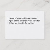 育児の階段 名刺 (裏面)