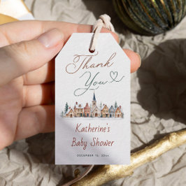 育児は村をあげて Baby Shower のお礼 ギフトタグ
