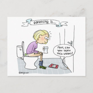 育児は…退屈ではない ポストカード