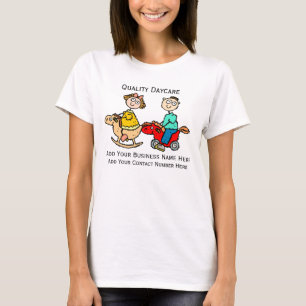 育児または託児所ビジネスのためのTをカスタム設計して下さい Tシャツ