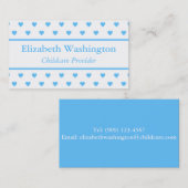 育児プロバイダブルーハート 名刺 (正面/裏面)