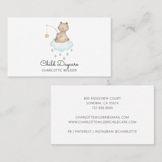 育児名刺 名刺 (正面/裏面)