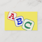 育児名刺 名刺 (裏面)