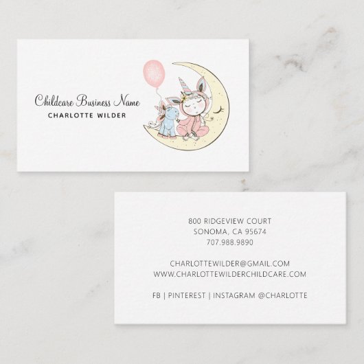 育児名刺 名刺 (正面/裏面)