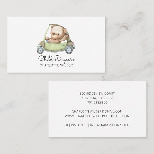 育児名刺 名刺 (正面/裏面)