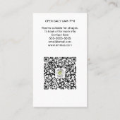 育児子供部屋保育園ベビー 名刺 (裏面)